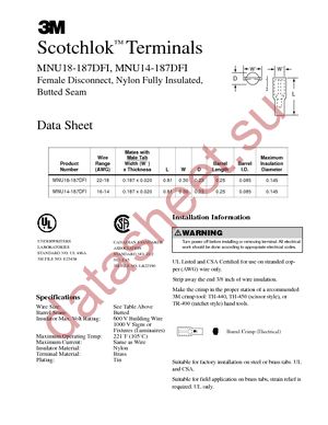 MNU14-187DFIX (BOX) datasheet  